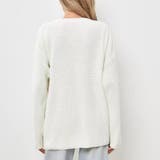 ルーズシルエット 畦編みアクリルニット ソフトコットンタッチ | maison de LATIR | 詳細画像13 