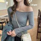 上品に着こなすフィットオフショルカットソー オフショルダー カットソー | maison de LATIR | 詳細画像2 