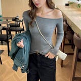 上品に着こなすフィットオフショルカットソー オフショルダー カットソー | maison de LATIR | 詳細画像5 