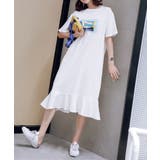 グラフィックプリントが目を引くワンピース 可愛い マーメイド | maison de LATIR | 詳細画像2