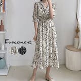 レトロな花柄が大人可愛いワンピース 綺麗め 女性らしい | maison de LATIR | 詳細画像1 