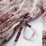 上品な華やかさを演出する7分袖フラワープリントワンピース 花柄 女性らしい | maison de LATIR | 詳細画像8