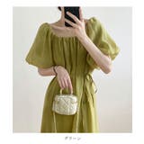 ウエストリボン付きでお洒落なバルーンスリーブワンピース バルーン袖 | maison de LATIR | 詳細画像19