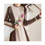 Aラインシルエットで女性らしい配色ニットワンピース 夏 夏 | maison de LATIR | 詳細画像2