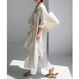大人の余裕を感じさせるスリット入りロングシャツワンピース 前開き カジュアル | maison de LATIR | 詳細画像12