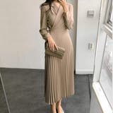 上品さときちんと感を演出するテーラード風カシュクールワンピース ロングワンピース | maison de LATIR | 詳細画像6
