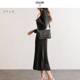 ブラック | 上品さときちんと感を演出するテーラード風カシュクールワンピース ロングワンピース | maison de LATIR