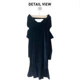 モダンでエレガントなデザインのベロアノースリーブワンピース ホルターネック | maison de LATIR | 詳細画像11