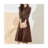 シーズンムードが高まるチェック柄切り替えシャツワンピース 長袖 夏 | maison de LATIR | 詳細画像6