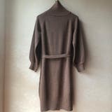 ボタン使いがレトロでキュートなハイネックニットワンピース ロング丈 マキシ丈 | maison de LATIR | 詳細画像8