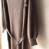 ボタン使いがレトロでキュートなハイネックニットワンピース ロング丈 マキシ丈 | maison de LATIR | 詳細画像11