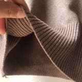 ボタン使いがレトロでキュートなハイネックニットワンピース ロング丈 マキシ丈 | maison de LATIR | 詳細画像14