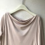 上品シルエット程よくボディラインに沿うオフショルフレアワンピース ロング丈 長袖 | maison de LATIR | 詳細画像11 