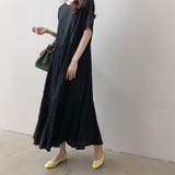 幅広いシーンで活躍間違いなし!ティアードプリーツワンピース ソリッドカラー | maison de LATIR | 詳細画像3