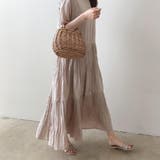幅広いシーンで活躍間違いなし!ティアードプリーツワンピース ソリッドカラー | maison de LATIR | 詳細画像5