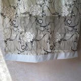 華奢見え抜群！可憐なフリルスリーブレースワンピース ベージュ フラワーモチーフ刺繍 | maison de LATIR | 詳細画像13 