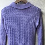 一枚で上品コーデを楽しめる襟付きワイドリブニットワンピース 大人 ロングワンピース | maison de LATIR | 詳細画像11 