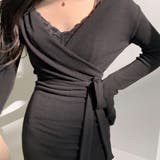 女性らしさを引き立てるカシュクールニットワンピース 大人 きれいめ | maison de LATIR | 詳細画像2