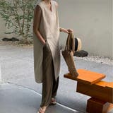 Vネックサマーワンピース ノースリーブワンピース タンク | maison de LATIR | 詳細画像3