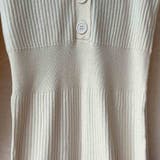 柔らかい風合いで心地よく綺麗にフィットするリブニットワンピース Vネック | maison de LATIR | 詳細画像16