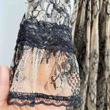 軽やかなレースシアーワンピース長袖 ワンピース クルーネック | maison de LATIR | 詳細画像12