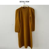 ストレスフリーな着心地のパフスリーブニットワンピース ロングワンピース | maison de LATIR | 詳細画像5 