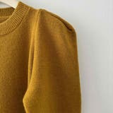 ストレスフリーな着心地のパフスリーブニットワンピース ロングワンピース | maison de LATIR | 詳細画像8 