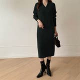 ブラック | シンプルでコーディネートが簡単に完成するワンピース ドレス エレガント | maison de LATIR