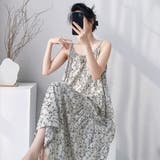涼感たっぷり。抜け感叶うティアードキャミワンピ レディース ロングワンピース | maison de LATIR | 詳細画像2