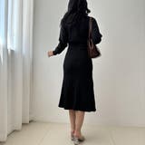 程よいフィット感で心地よいニットロングワンピース ロングワンピース | maison de LATIR | 詳細画像4