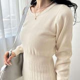 程よいフィット感で心地よいニットロングワンピース ロングワンピース | maison de LATIR | 詳細画像10