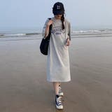 大人カジュアルで春から着こなせるロゴワンピース 膝丈 プリントTシャツ | maison de LATIR | 詳細画像6 