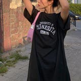 大人カジュアルで春から着こなせるロゴワンピース 膝丈 プリントTシャツ | maison de LATIR | 詳細画像12 