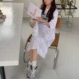 夏 夏先から着こなせる大人カジュアル半袖ワンピース Tシャツ | maison de LATIR | 詳細画像3