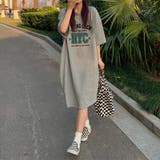 夏 夏先から着こなせる大人カジュアル半袖ワンピース Tシャツ | maison de LATIR | 詳細画像4