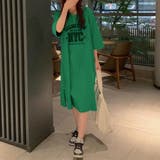 夏 夏先から着こなせる大人カジュアル半袖ワンピース Tシャツ | maison de LATIR | 詳細画像10
