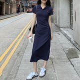 デイリーにちょうどいい軽やかワンピース ポロシャツ ワンピース | maison de LATIR | 詳細画像5 