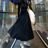 ハーフジップで首元アレンジ可能な長袖ワンピース クルーネック Vネック | maison de LATIR | 詳細画像9