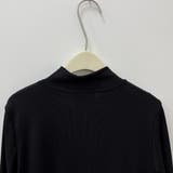 ハーフジップで首元アレンジ可能な長袖ワンピース クルーネック Vネック | maison de LATIR | 詳細画像13