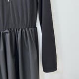 ハーフジップで首元アレンジ可能な長袖ワンピース クルーネック Vネック | maison de LATIR | 詳細画像14