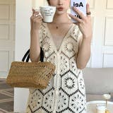 夏を爽やかに彩るクロシェ編みロングワンピース ノースリーブ 袖なし | maison de LATIR | 詳細画像4