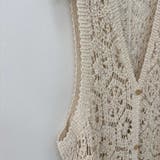 夏を爽やかに彩るクロシェ編みロングワンピース ノースリーブ 袖なし | maison de LATIR | 詳細画像11