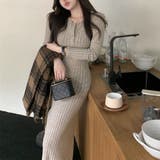 大人スタイルをやさしく彩るニットワンピース オフィス オフィスカジュアル | maison de LATIR | 詳細画像3 