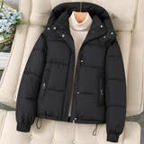 首元まで包み込むフード付き中綿コート アウター コート | maison de LATIR | 詳細画像4