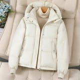 首元まで包み込むフード付き中綿コート アウター コート | maison de LATIR | 詳細画像5