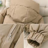 首元まで包み込むフード付き中綿コート アウター コート | maison de LATIR | 詳細画像8