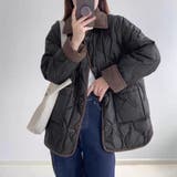 ふんわり軽やか、秋冬のおしゃれキルティングコート カラー ボア | maison de LATIR | 詳細画像2