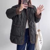 ふんわり軽やか、秋冬のおしゃれキルティングコート カラー ボア | maison de LATIR | 詳細画像3