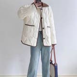 ふんわり軽やか、秋冬のおしゃれキルティングコート カラー ボア | maison de LATIR | 詳細画像5