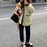 ふんわり軽やか、秋冬のおしゃれキルティングコート カラー ボア | maison de LATIR | 詳細画像8